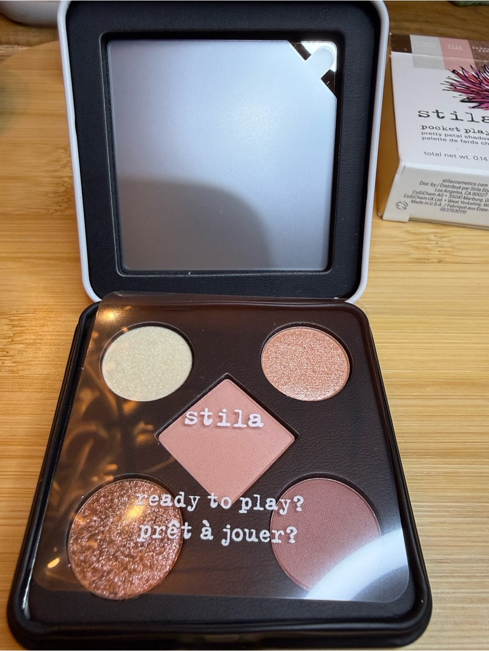 NEW Stila Pocket Play Pretty Petal Eyeshadow Palette 5 Shade Travel Makeup NIB